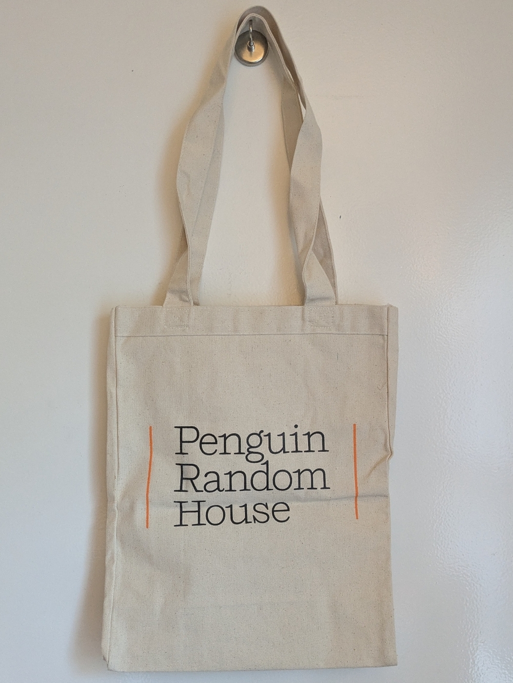 Penguin Random House Cream Cotton Canvas Tote Bag